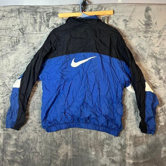 Nike Other - Vintage 90s Men's Large Nike Big Swoosh Full Zip Windbreaker Large